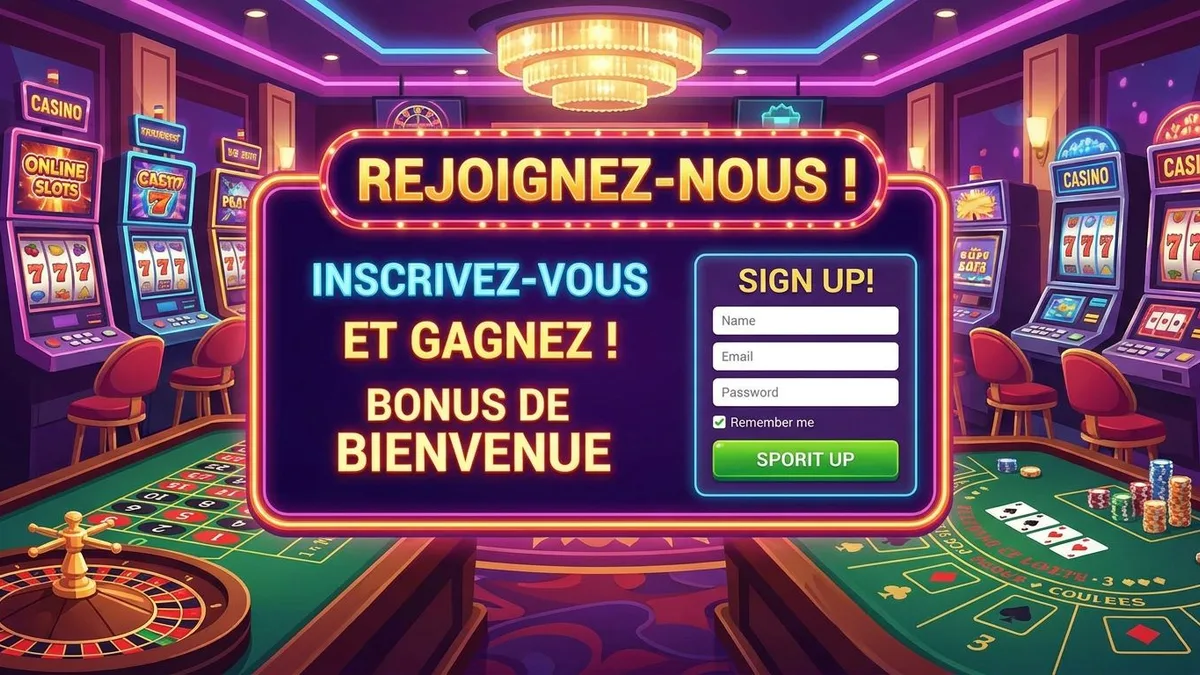Inscription avec bonus